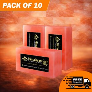 Pink Himalayan salt bricks for wall construction and spa use