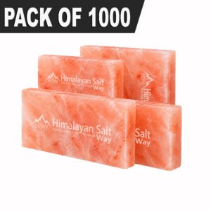 Himalayan Pink Salt Tiles 8x4x1 Pack of 1000 for Decor & Therapy