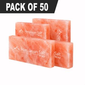 Himalayan Pink Salt Tiles 8x4x1 Pack of 50