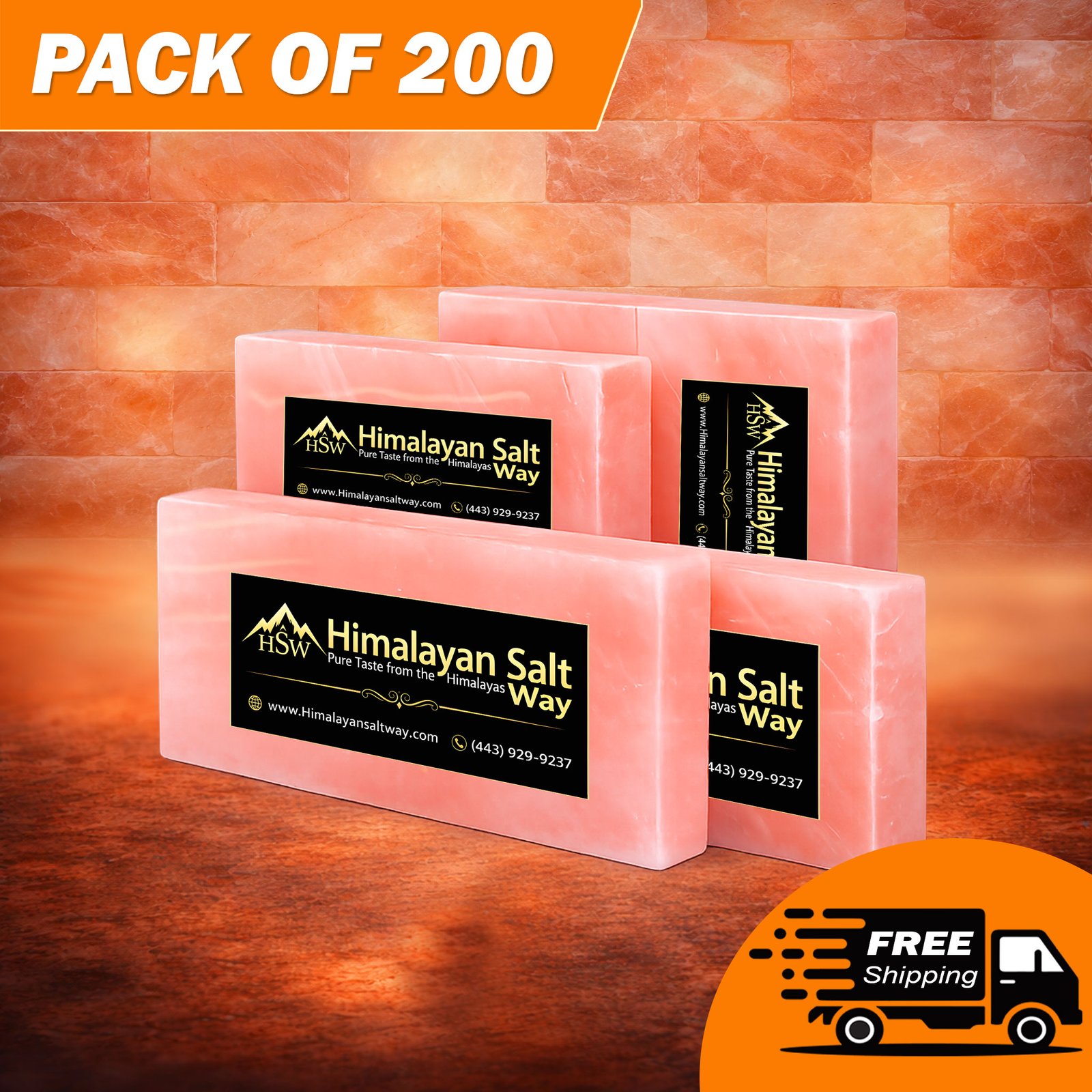 Himalayan Pink Salt Tiles 200