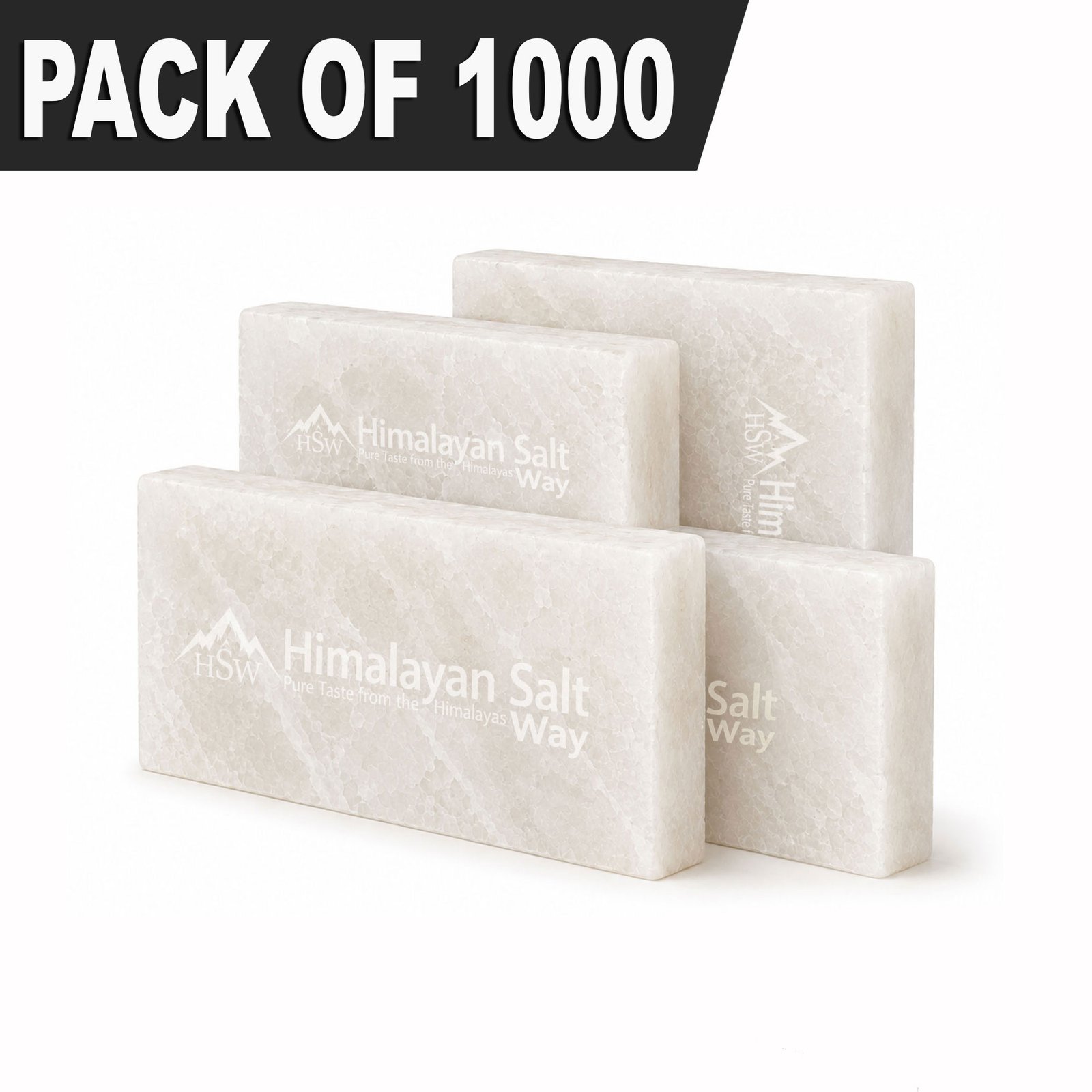 Himalayan White Salt Tiles 8x4x1 Pack of 1000