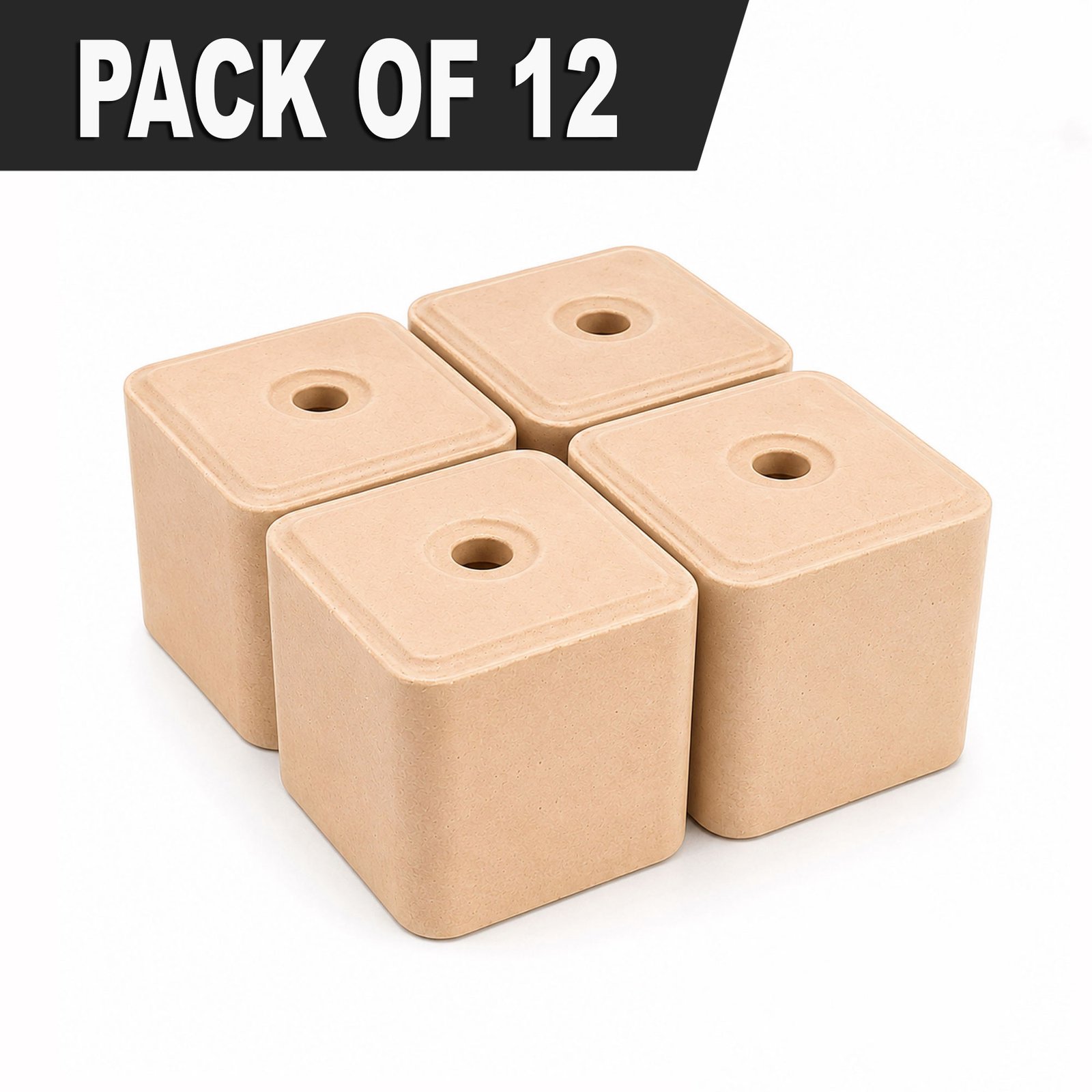 Compressed Himalayan Salt Lick Block for Cattle, Horses & Pack of 12 Livestock | Natural Mineral Salt