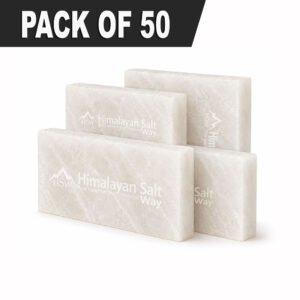 Himalayan White Salt Tiles 8x4x1 Pack of 50