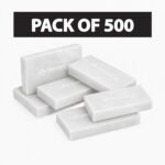 Pack of 500 white Himalayan salt tiles 8 x 4 x 1 inch for salt walls